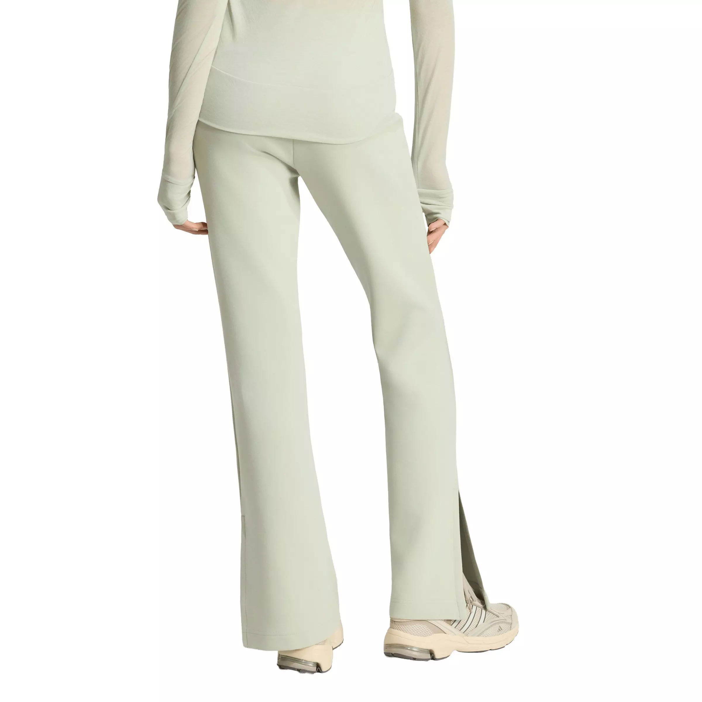 adidas Women's Soft Lux Flared Pants - Lt Green - LT GREEN