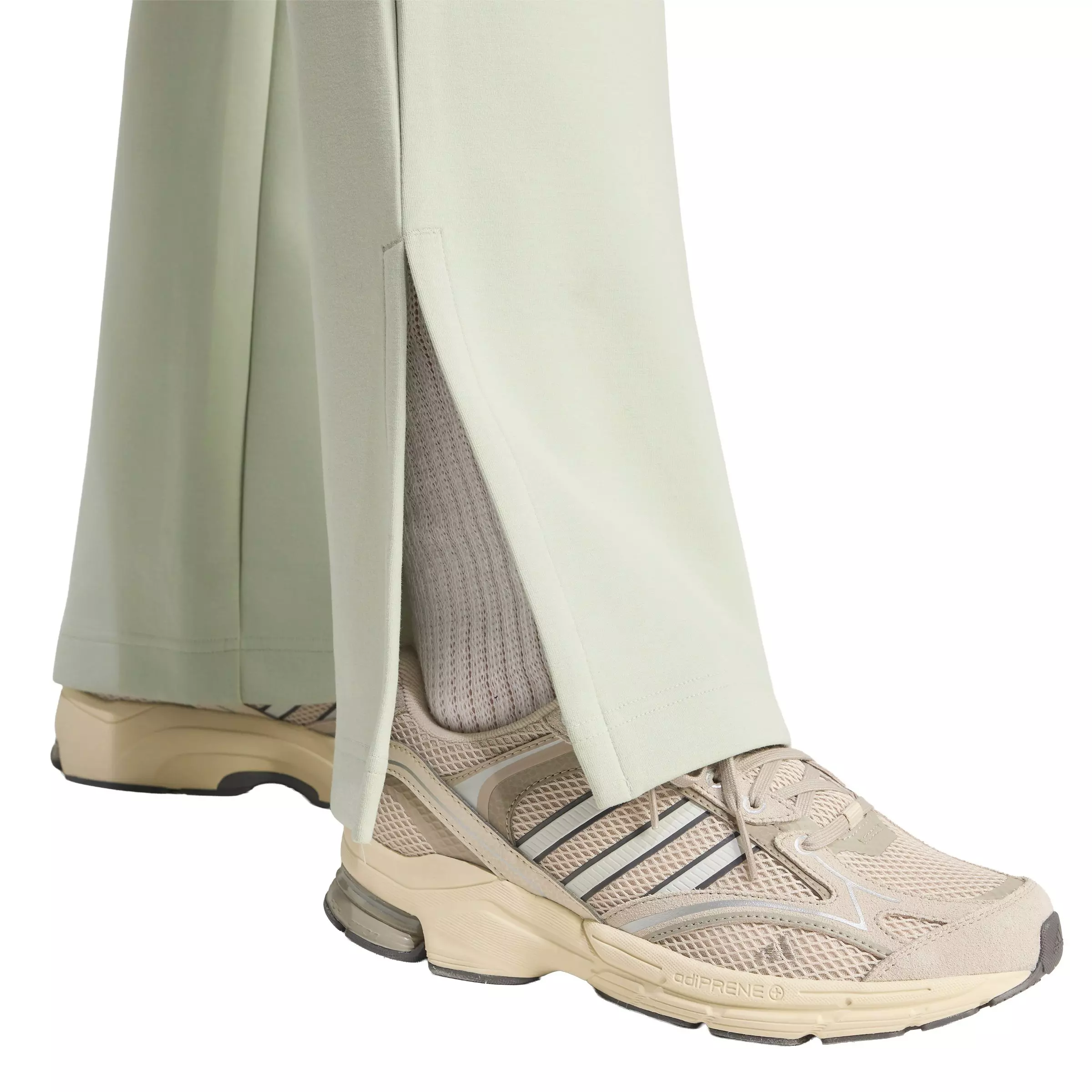 adidas Women's Soft Lux Flared Pants - Lt Green - LT GREEN