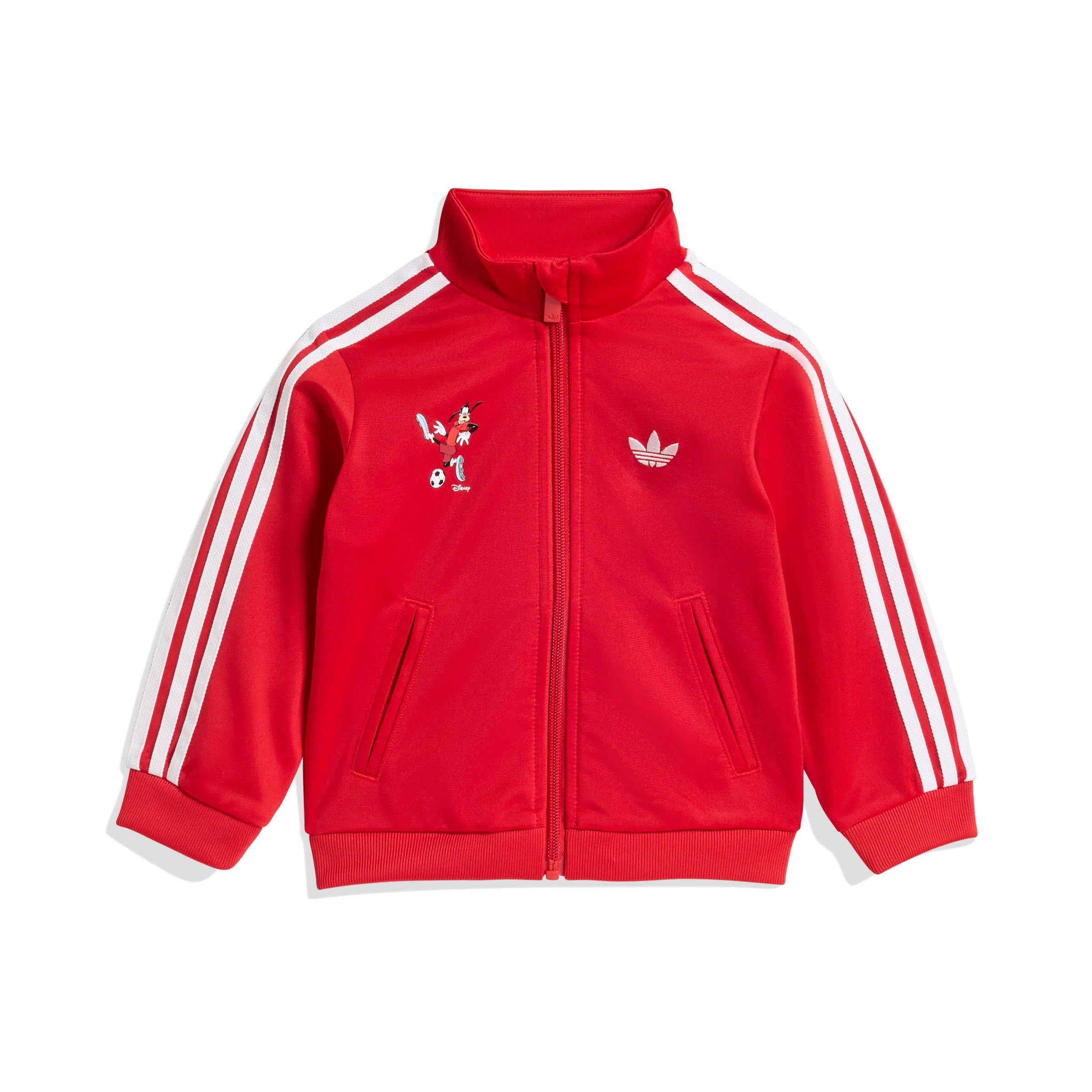 adidas Originals Infant Girls' Disney Firebird Tracksuit - Red - RED Thumbnail View 2