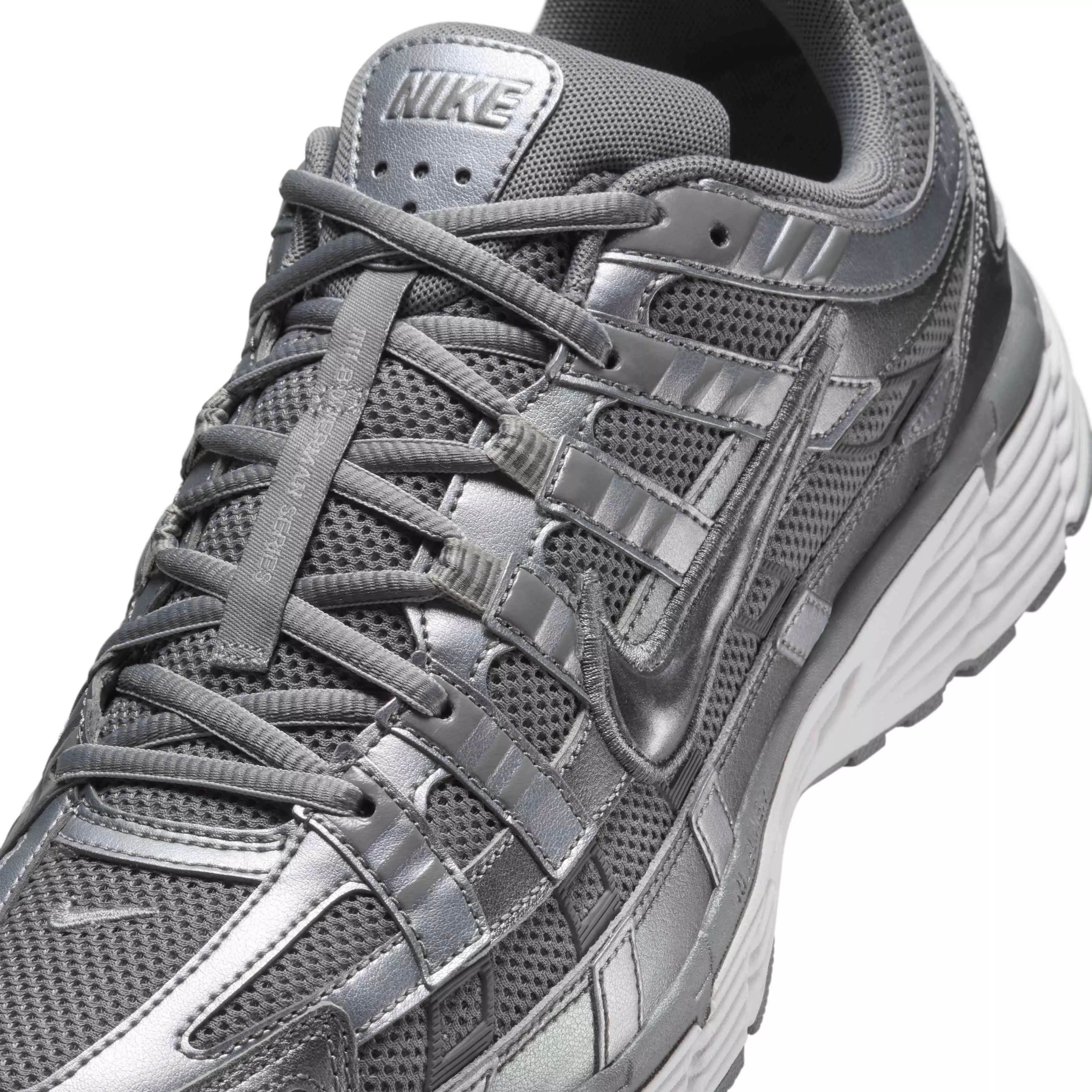 Nike P-6000 "Metallic Cool Grey/White/Wolf Grey/Cool Grey" Men's Shoe - GREY/WHITE