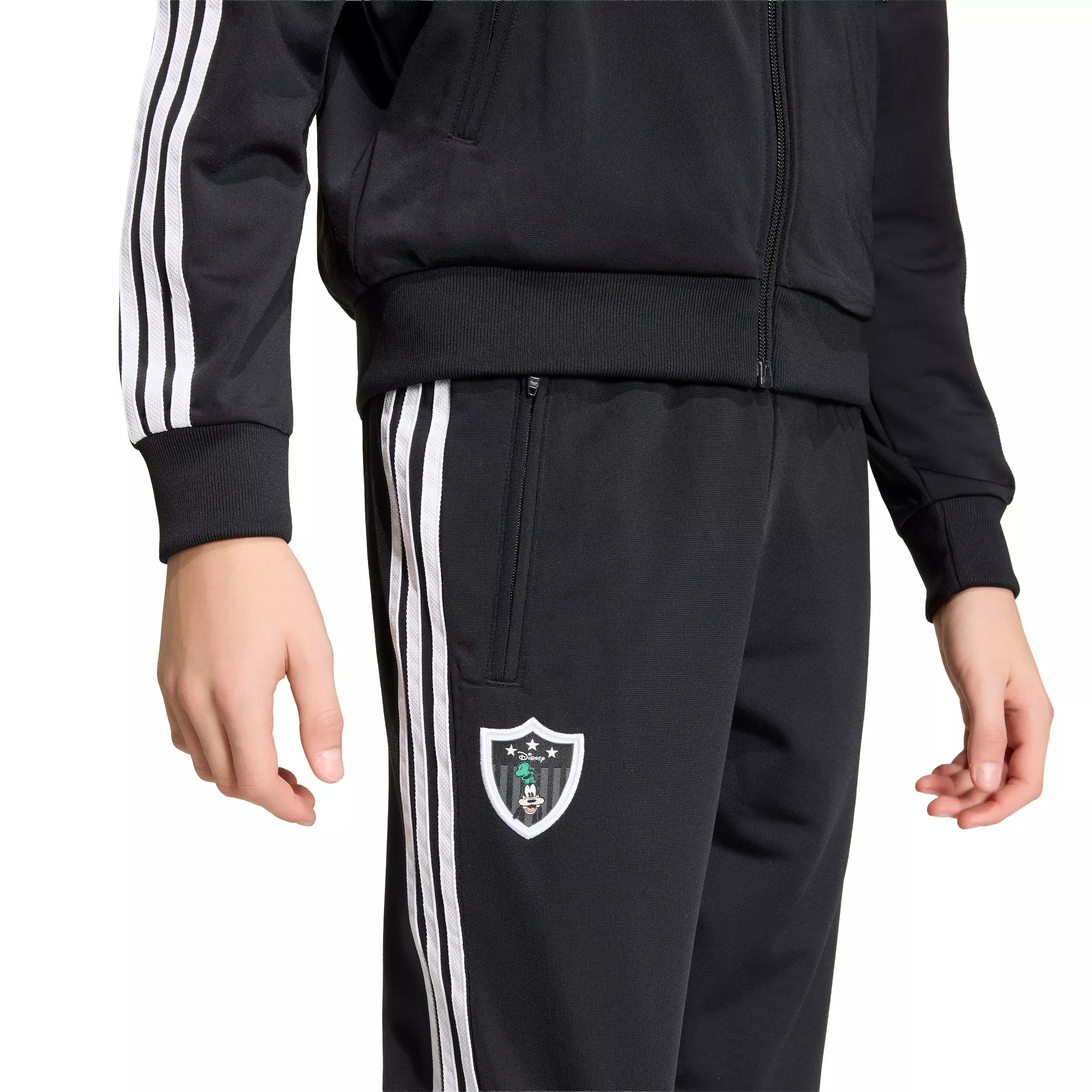 adidas Originals Big Kids' Firebird Disney Tracksuit Bottoms - Black - BLACK