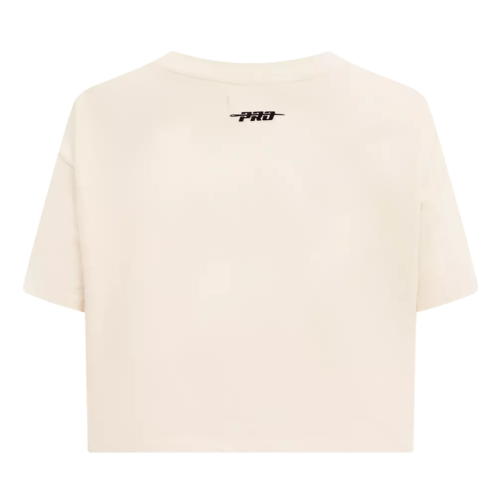 Pro Standard Women's Atlanta Hawks Retro Classic Boxy Tee - Eggshell - EGGSHELL