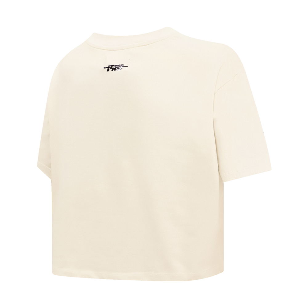 Pro Standard Women's Atlanta Hawks Retro Classic Boxy Tee - Eggshell - EGGSHELL Thumbnail View 4