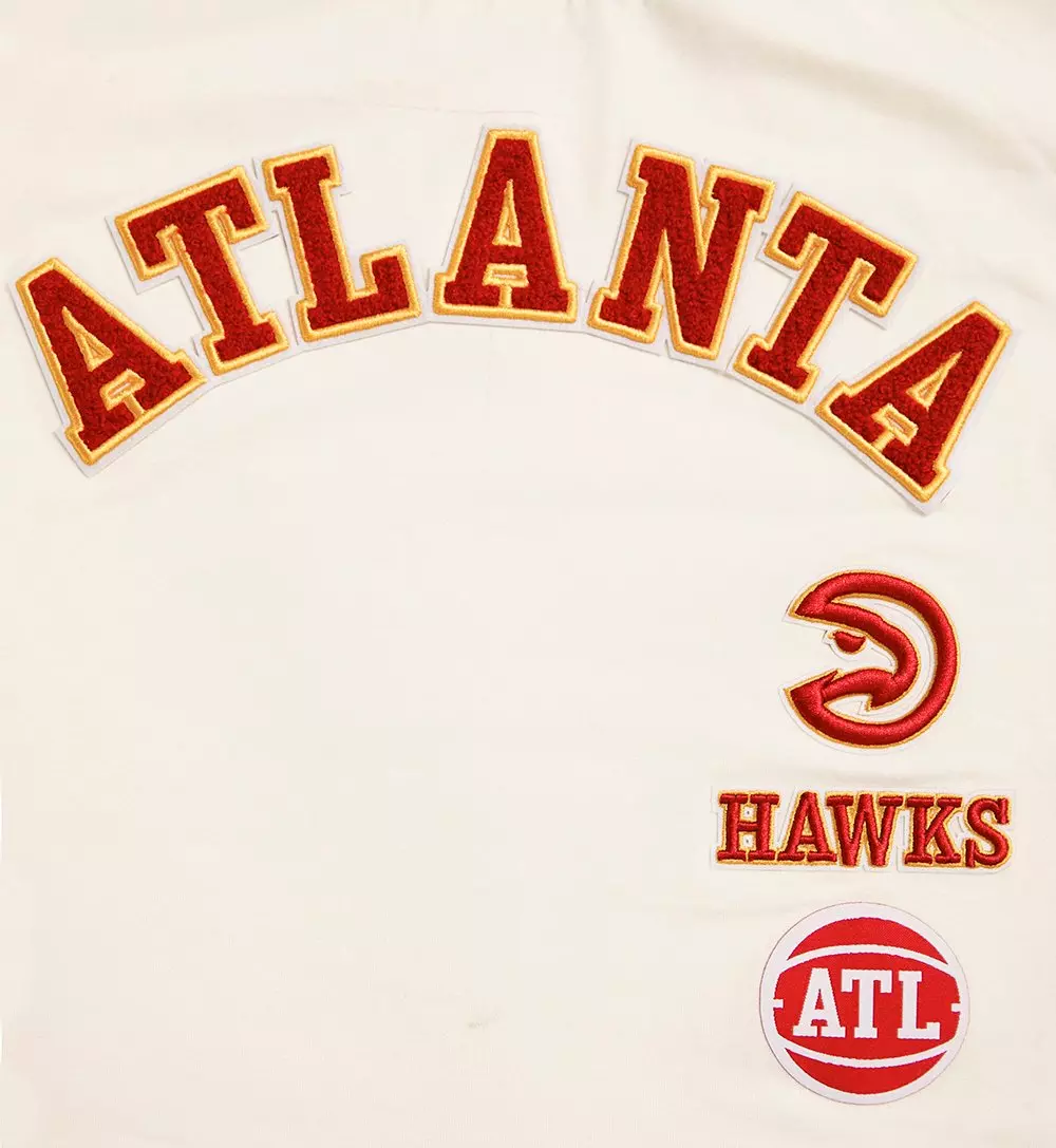 Pro Standard Women's Atlanta Hawks Retro Classic Boxy Tee - Eggshell - EGGSHELL