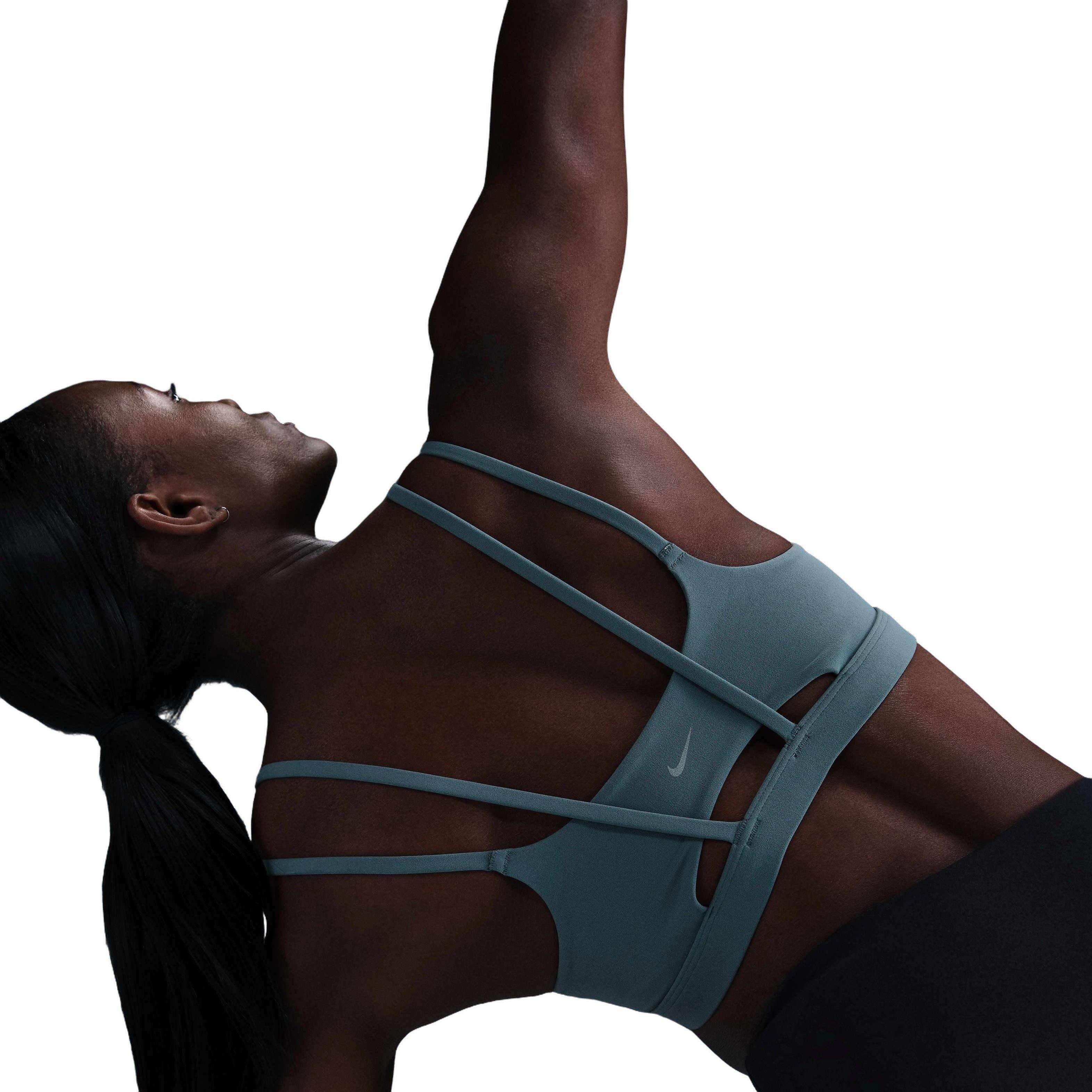 Nike Women's Dri-FIT Alate trace Light-Support Padded Sports Bra -Teal - TEAL Thumbnail View 2