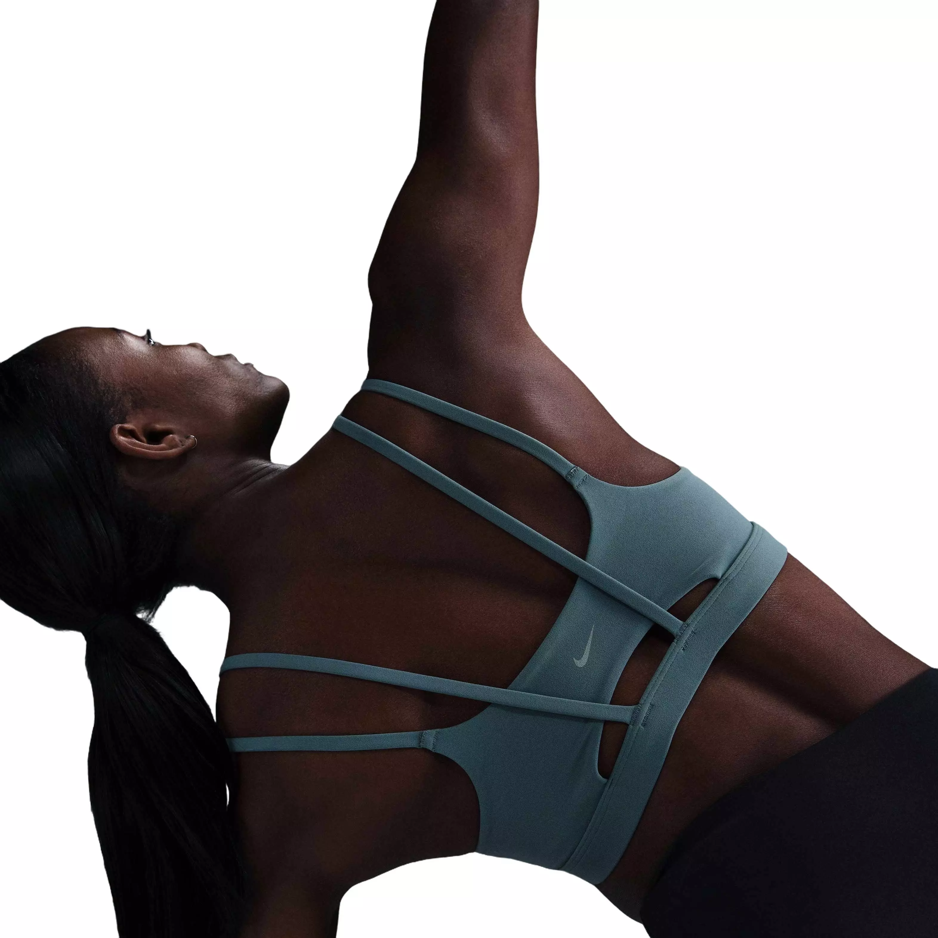 Nike Women's Dri-FIT Alate trace Light-Support Padded Sports Bra -Teal - TEAL