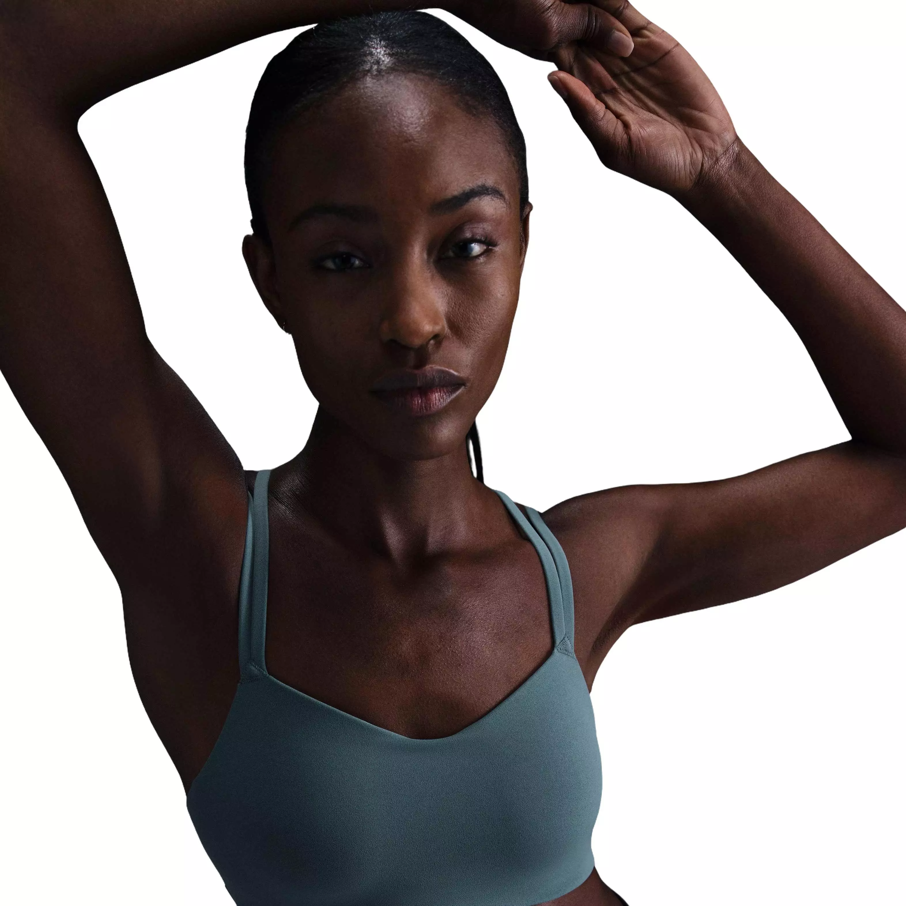 Nike Women's Dri-FIT Alate trace Light-Support Padded Sports Bra -Teal - TEAL