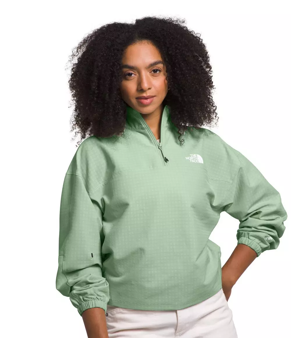 The North Face Women’s Tekware Grid 1/4 Zip - SAGE