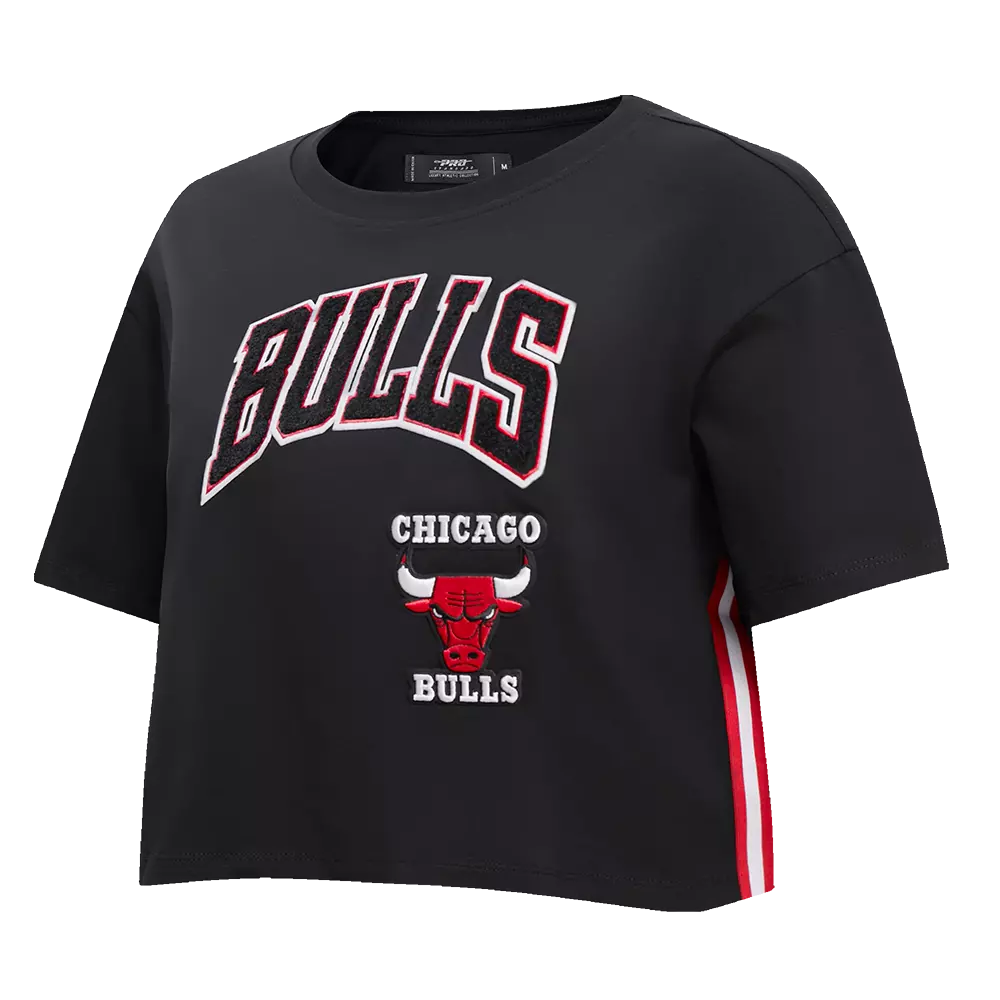 Pro Standard Women's Chicago Bulls Retro Classic Boxy Tee - Black - BLACK