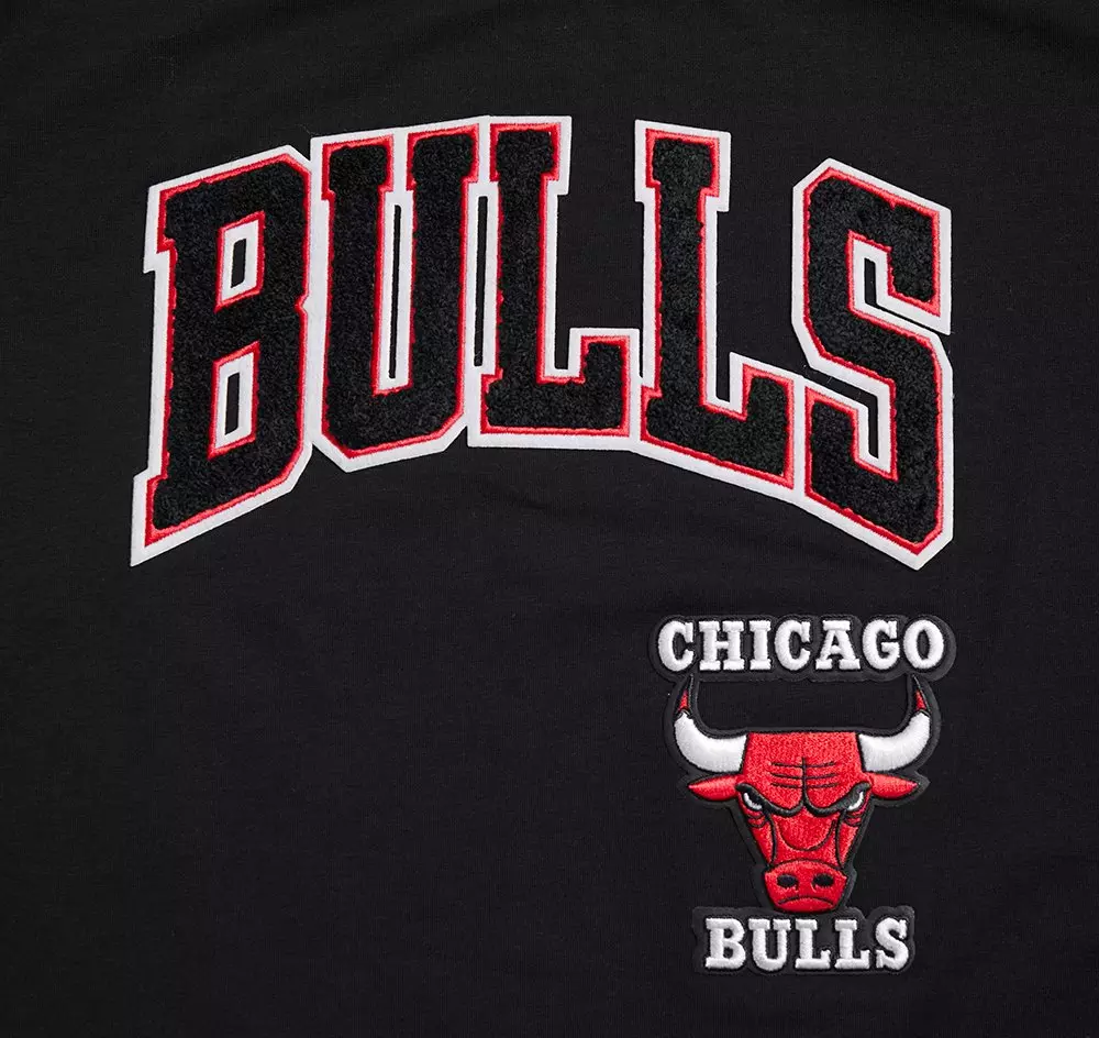 Pro Standard Women's Chicago Bulls Retro Classic Boxy Tee - Black - BLACK