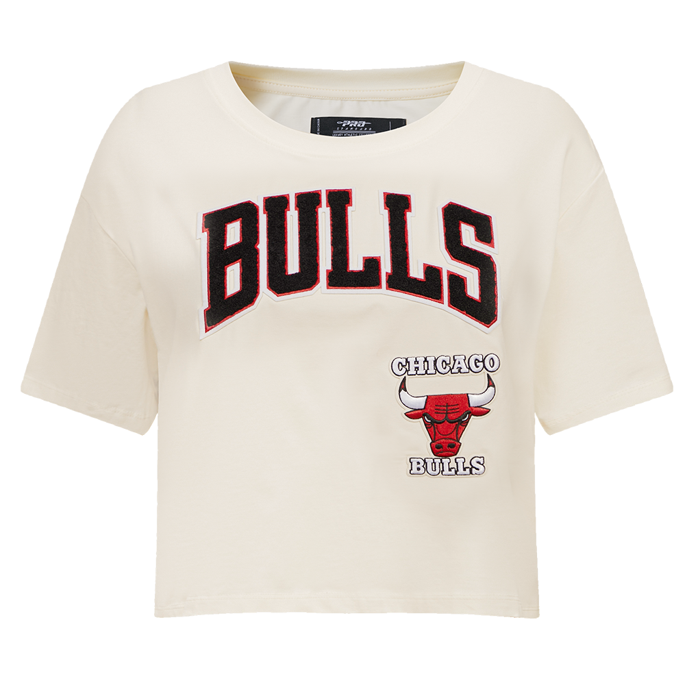 Pro Standard Women's Chicago Bulls Retro Classic Boxy Tee - Eggshell - EGGSHELL Thumbnail View 1