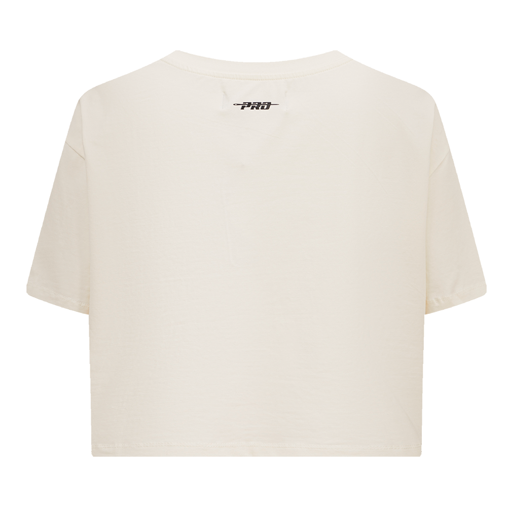 Pro Standard Women's Chicago Bulls Retro Classic Boxy Tee - Eggshell - EGGSHELL Thumbnail View 2