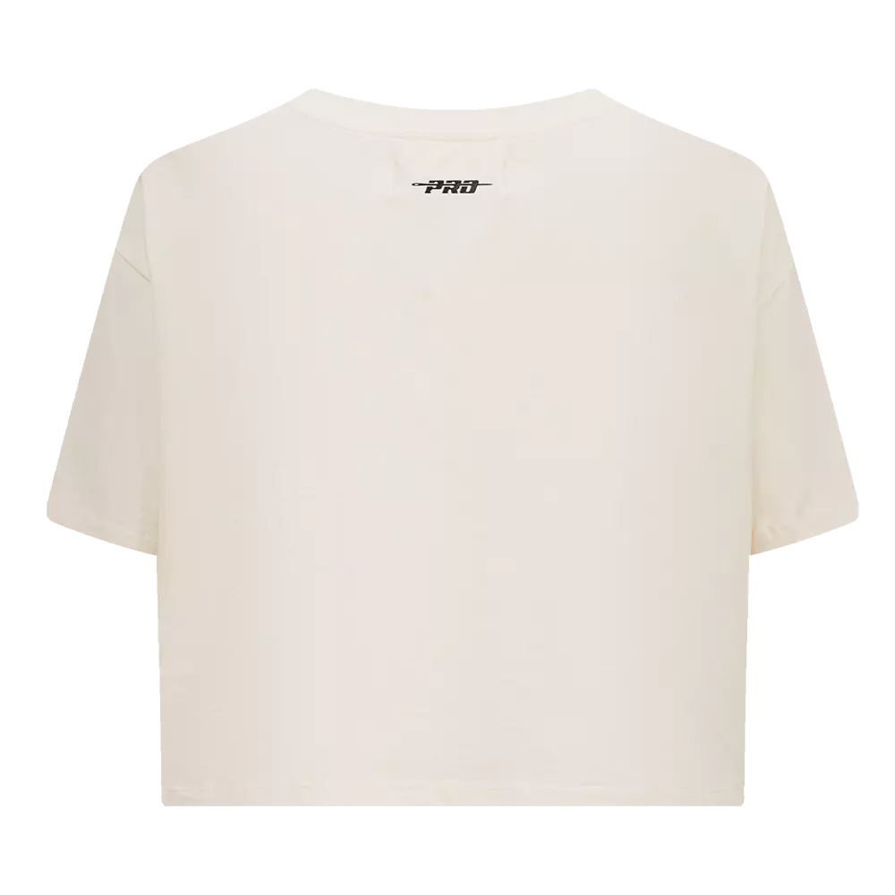 Pro Standard Women's Chicago Bulls Retro Classic Boxy Tee - Eggshell - EGGSHELL