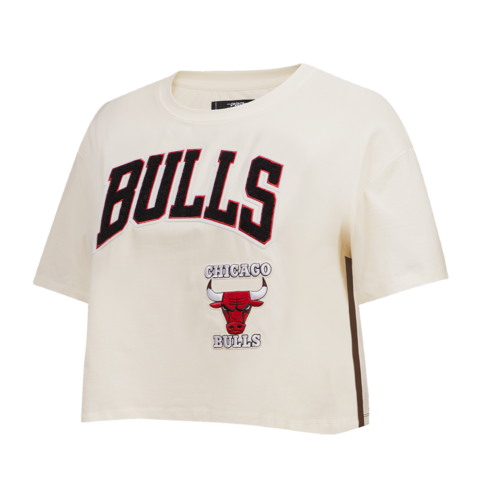 Pro Standard Women's Chicago Bulls Retro Classic Boxy Tee - Eggshell - EGGSHELL Thumbnail View 3