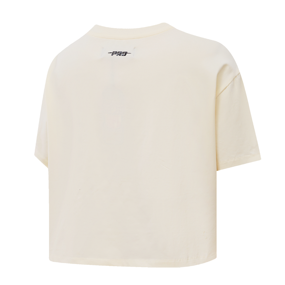 Pro Standard Women's Chicago Bulls Retro Classic Boxy Tee - Eggshell - EGGSHELL Thumbnail View 4