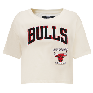 Pro Standard Women's Chicago Bulls Retro Classic Boxy Tee - Eggshell
