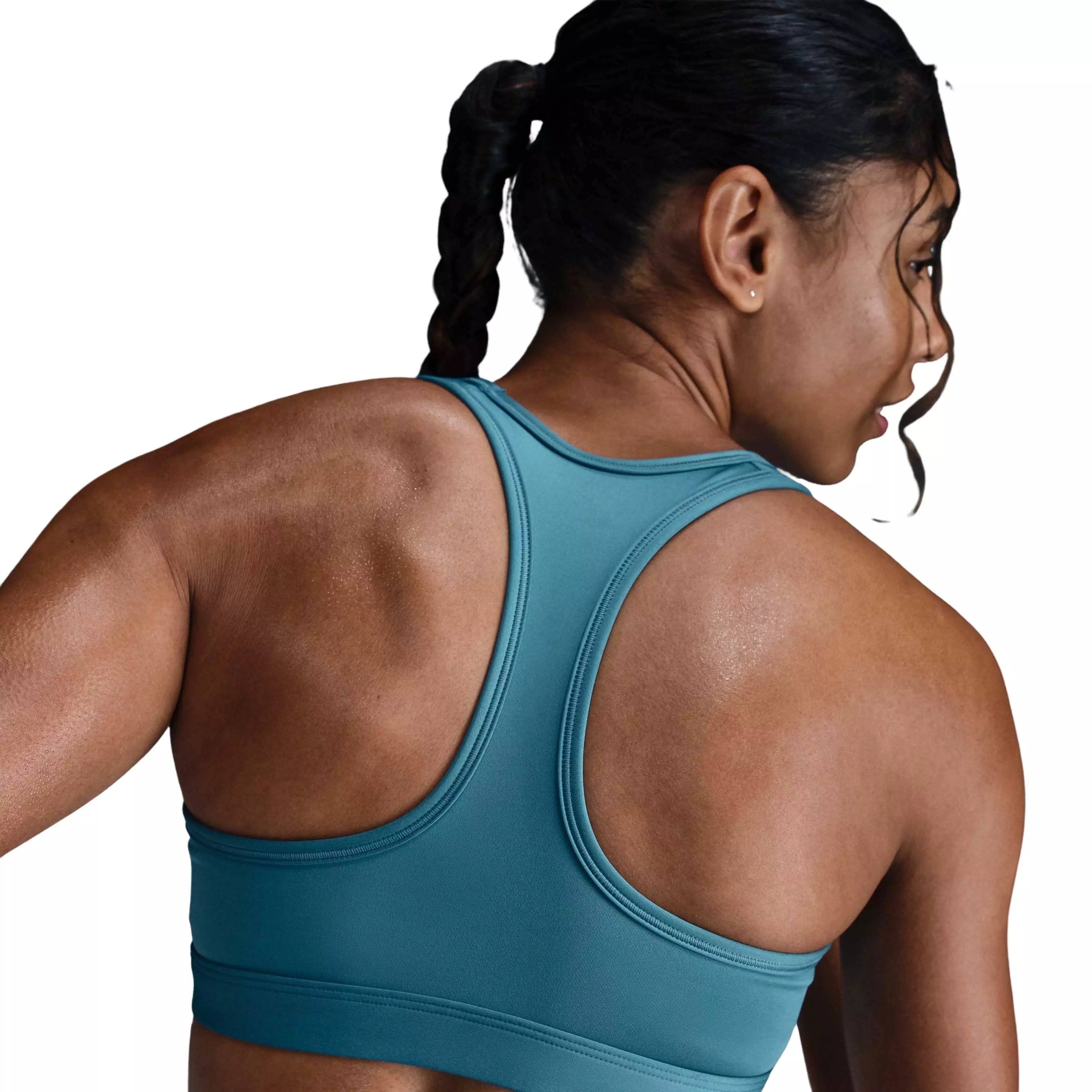Nike Women's Swoosh Med Padded Sports Bra - TEAL