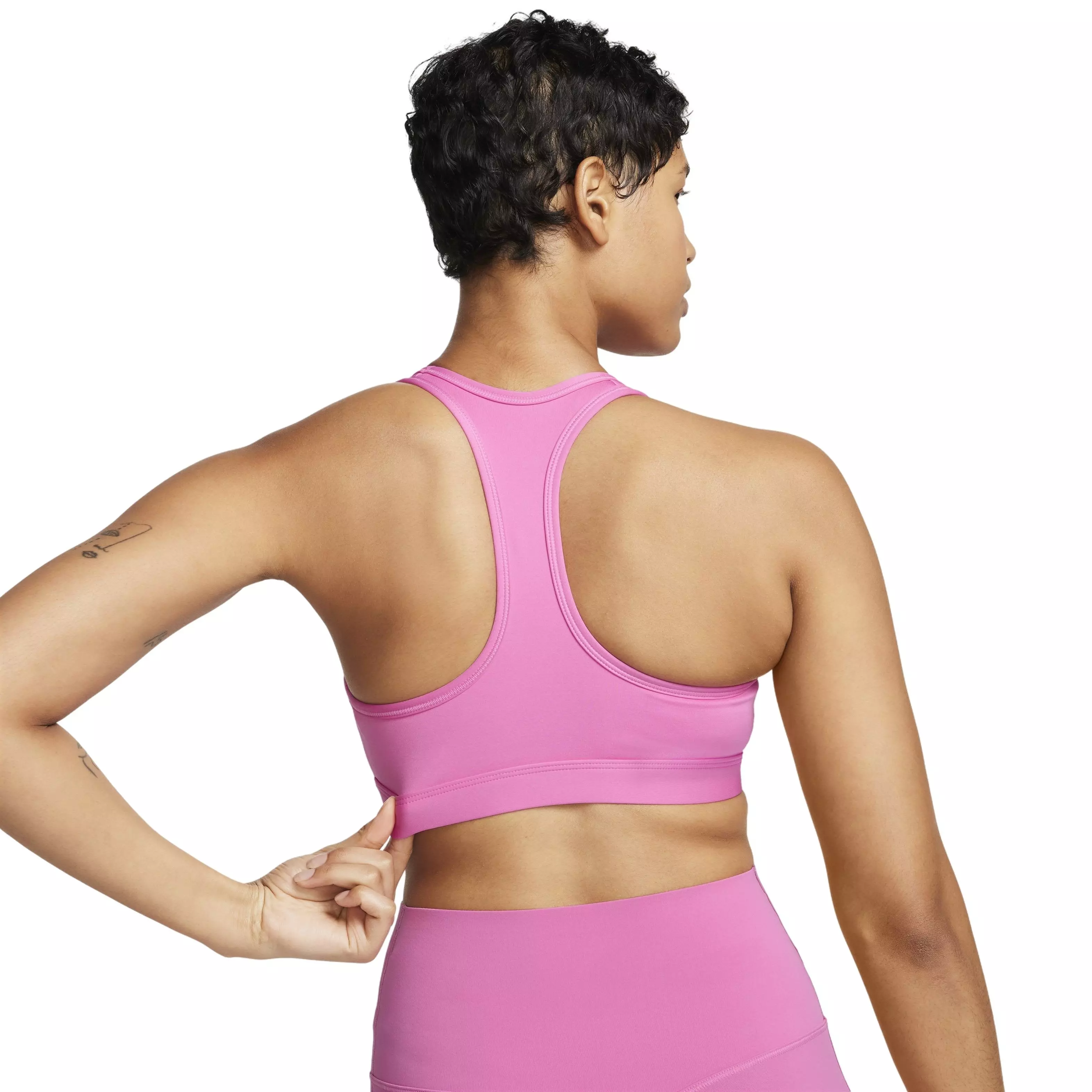 Nike Women's Swoosh Med Padded Sports Bra - RED