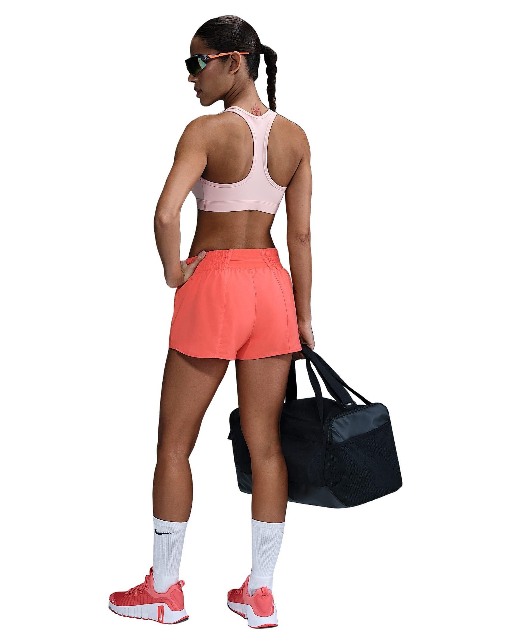 Nike Women's Swoosh Med Padded Sports Bra - LT PINK Thumbnail View 5