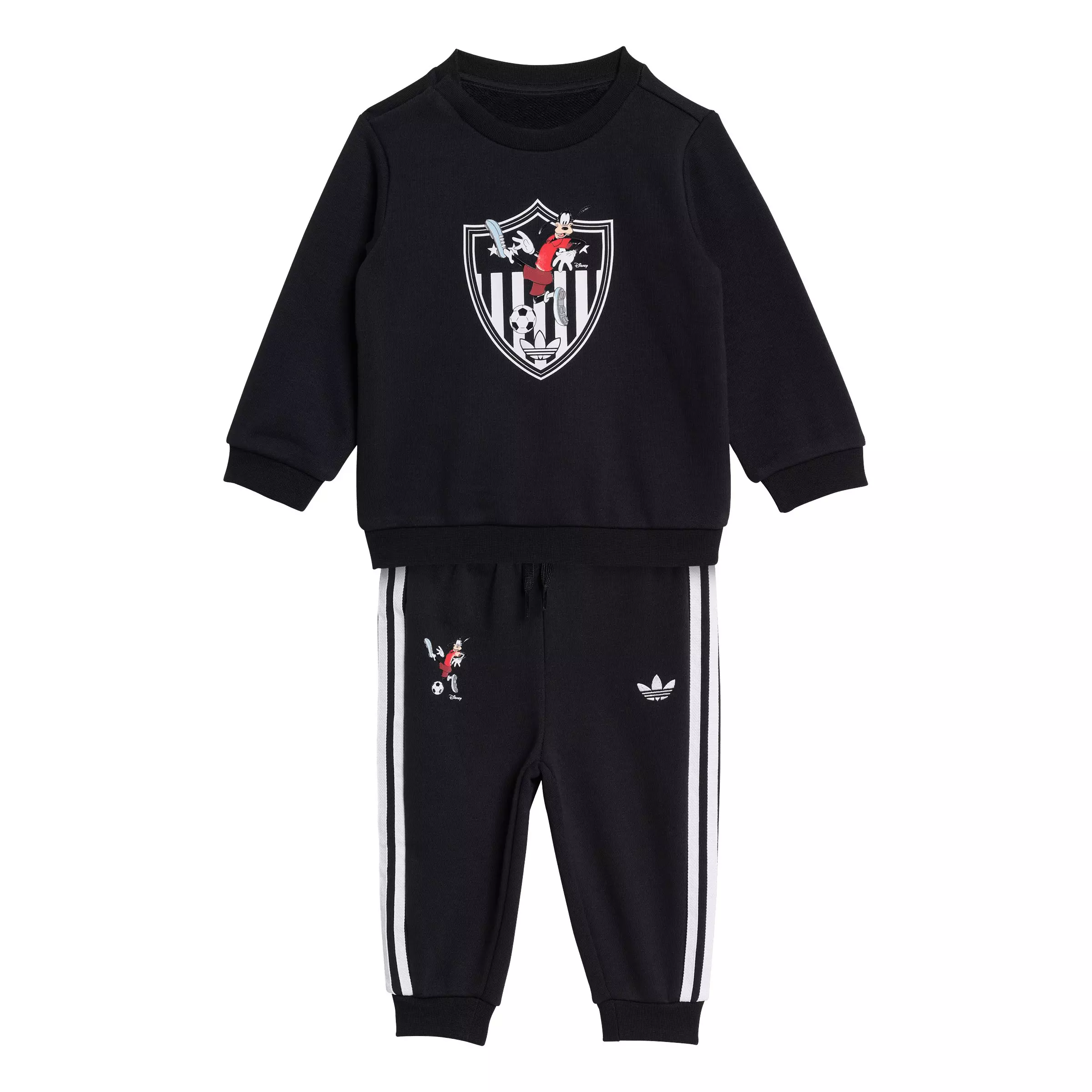 adidas Originals Infant Kids' Disney Crewneck and Pants Set - Black - BLACK