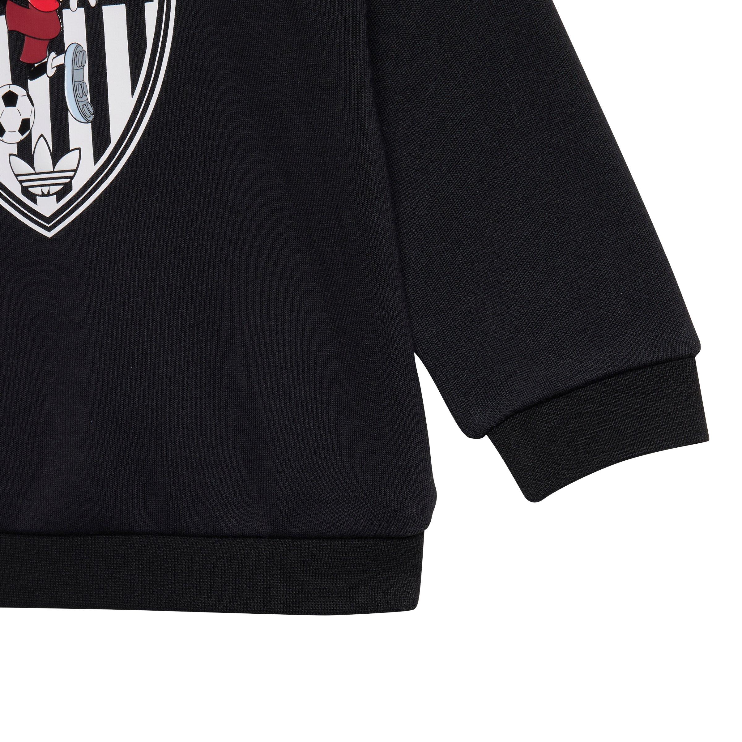 adidas Originals Disney Infant Kids' Black Crewneck and Pants Set