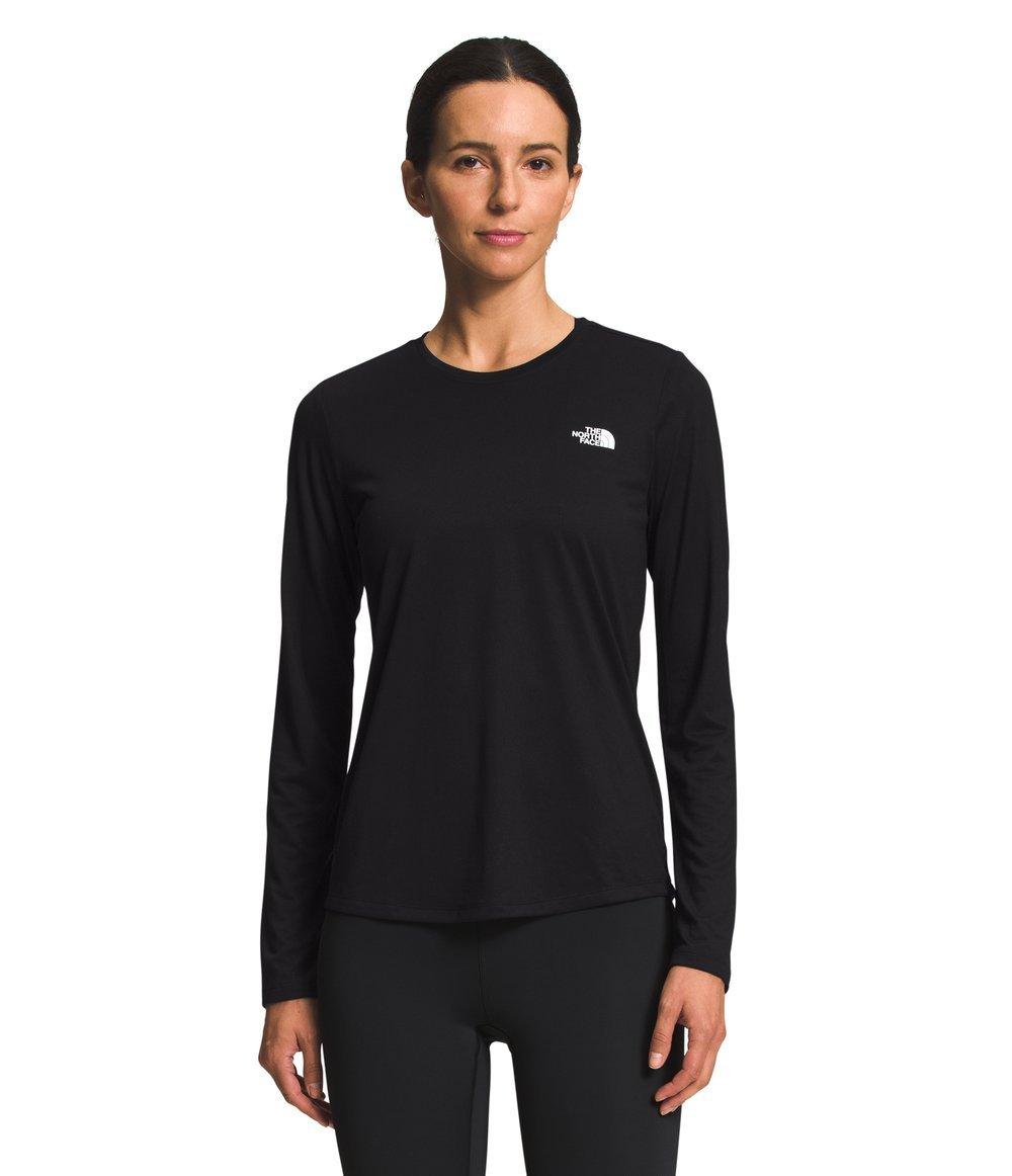 The North Face Women's Elevation Long Sleeve T-Shirt - BLACK Thumbnail View 1