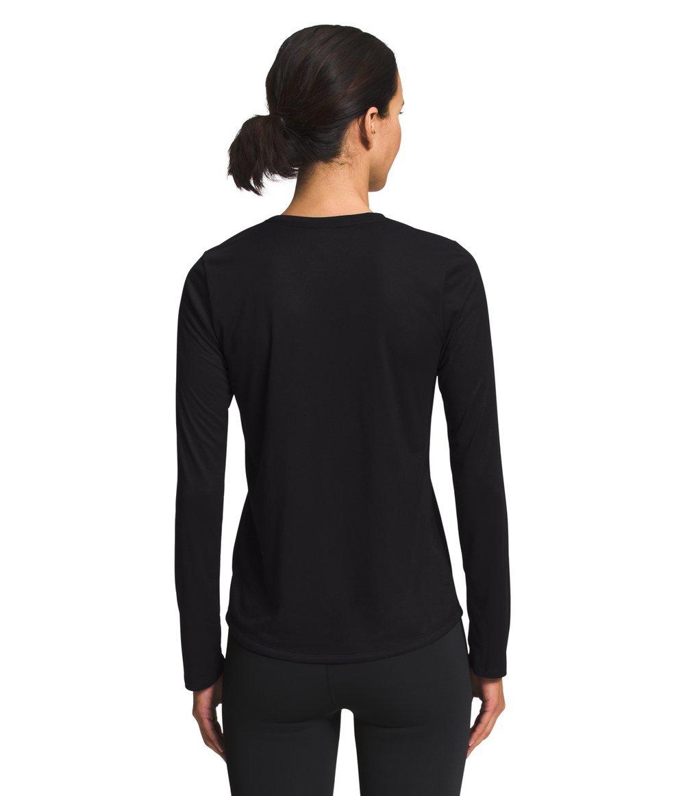 The North Face Women's Elevation Long Sleeve T-Shirt - BLACK Thumbnail View 2