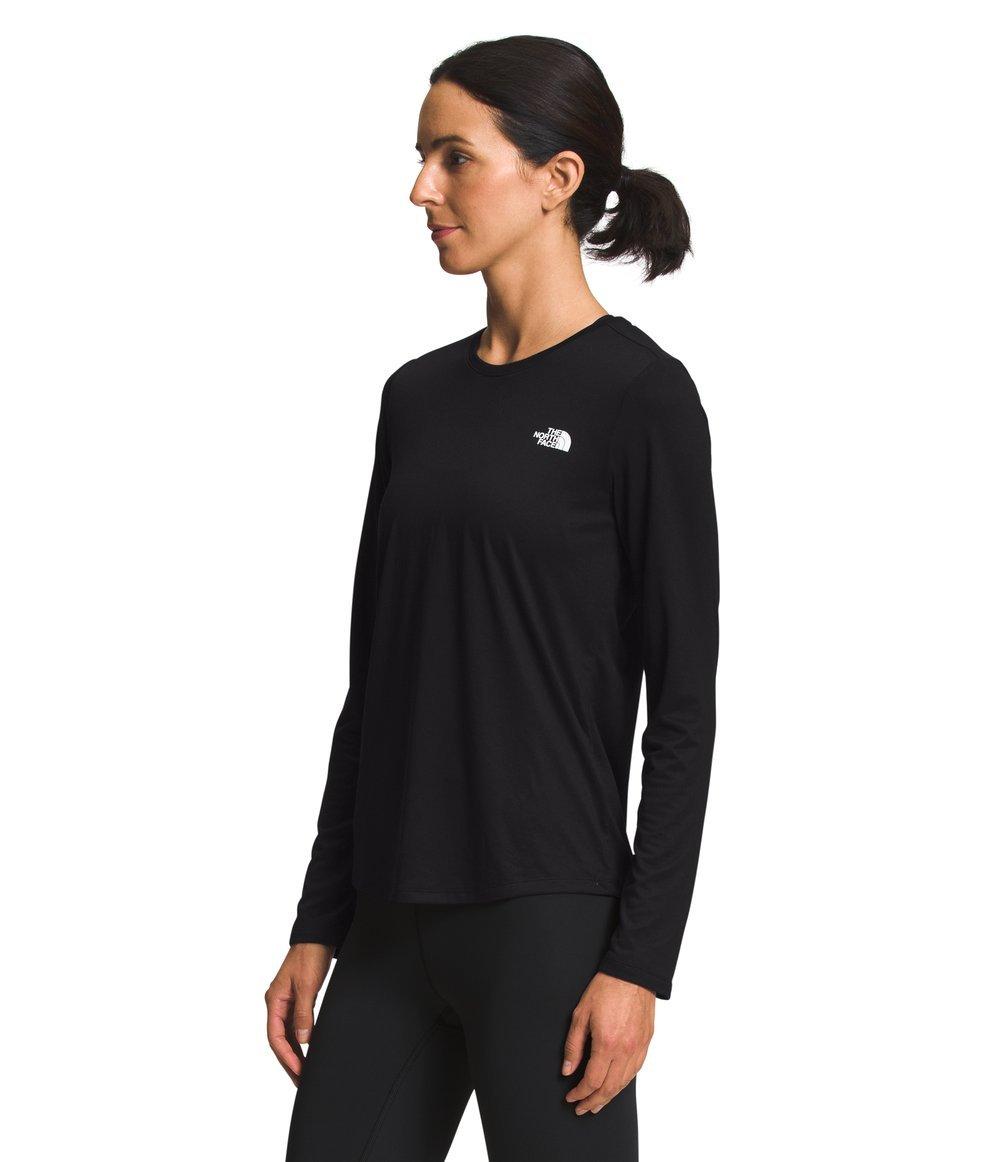 The North Face Women's Elevation Long Sleeve T-Shirt - BLACK Thumbnail View 3