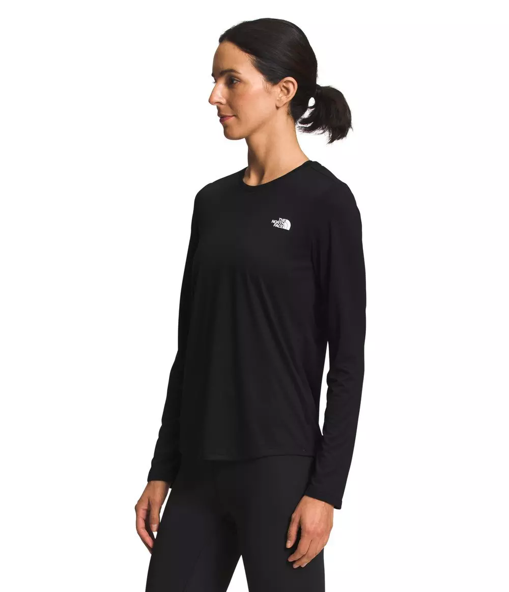 The North Face Women's Elevation Long Sleeve T-Shirt - BLACK