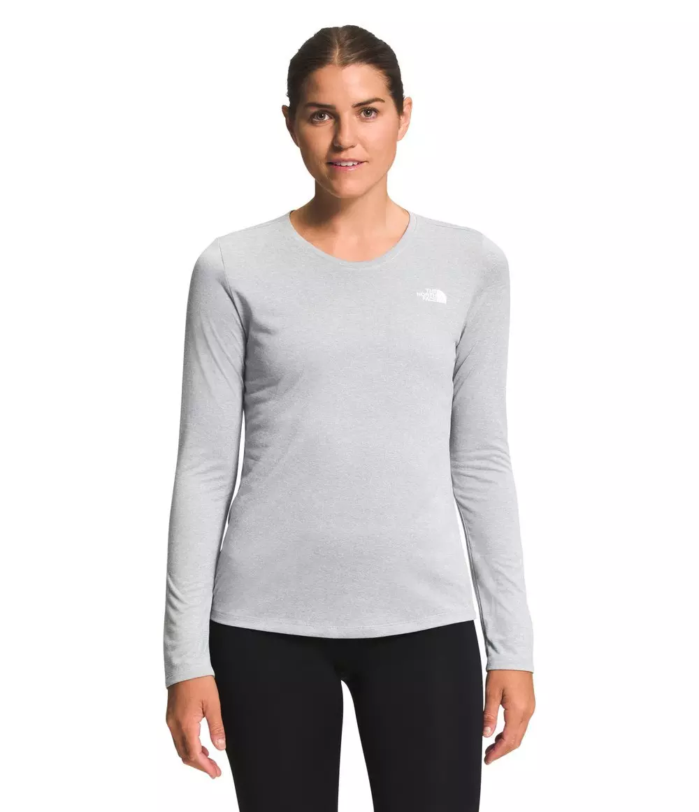 The North Face Women's Elevation Long Sleeve T-Shirt - GREY