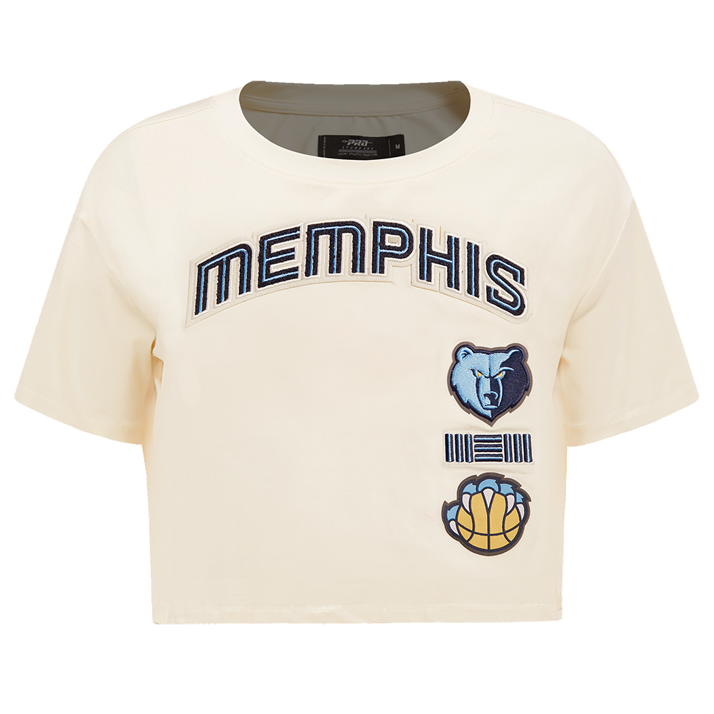 Pro Standard Women's Memphis Grizzlies Retro Classic Boxy Tee - Eggshell - EGGSHELL Thumbnail View 1