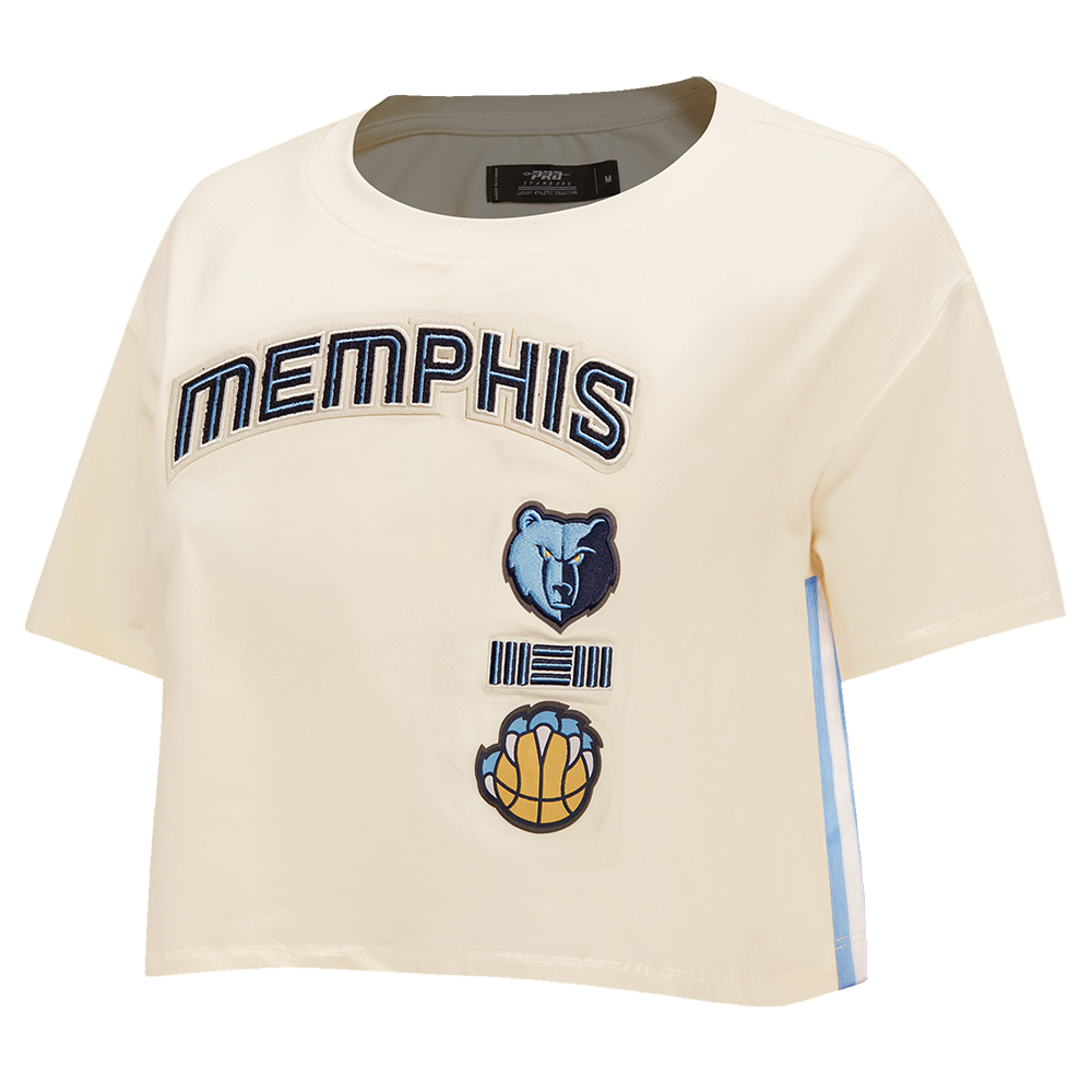 Pro Standard Women's Memphis Grizzlies Retro Classic Boxy Tee - Eggshell - EGGSHELL Thumbnail View 3