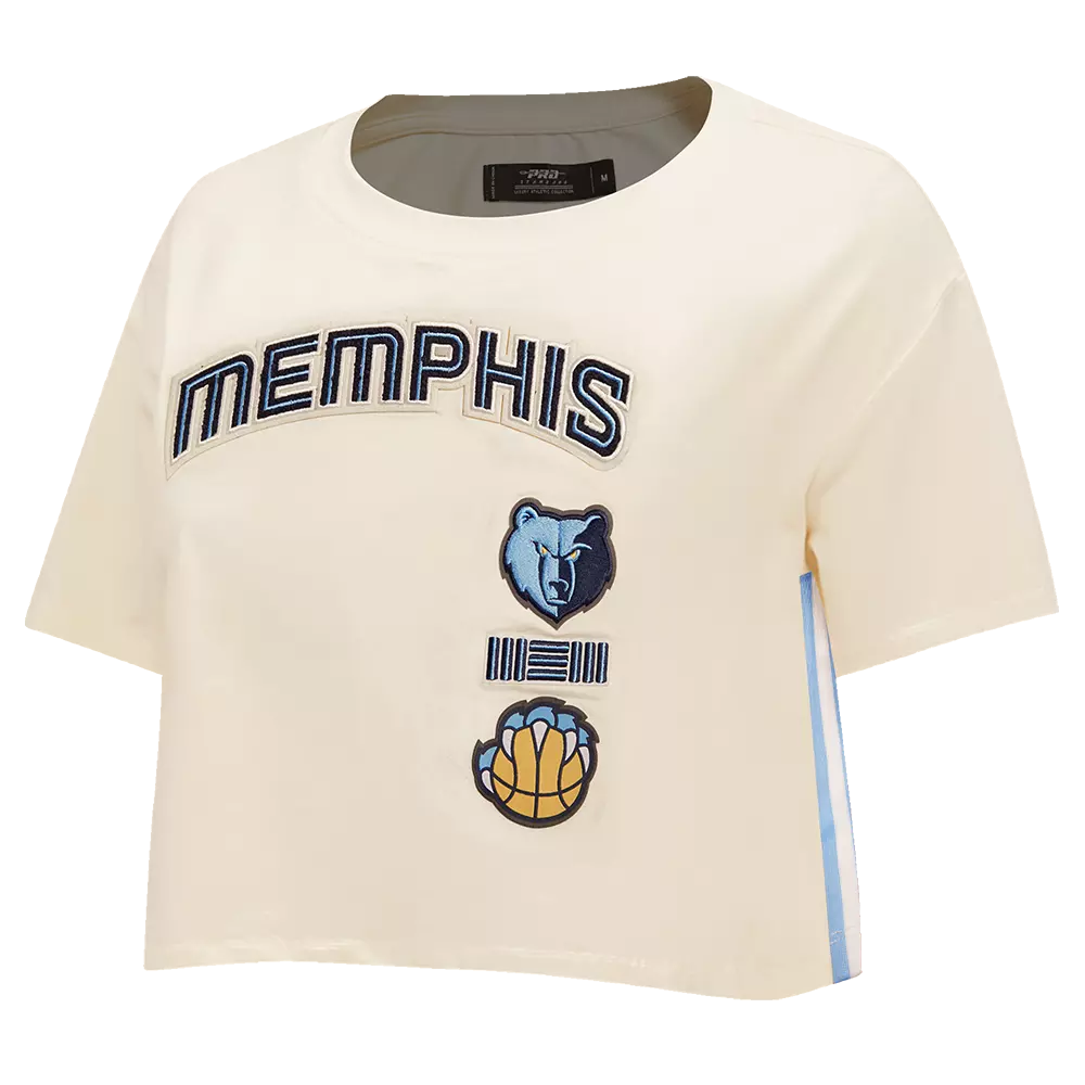 Pro Standard Women's Memphis Grizzlies Retro Classic Boxy Tee - Eggshell - EGGSHELL