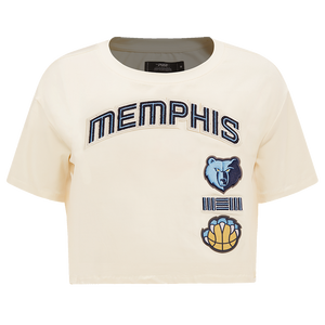 Pro Standard Women's Memphis Grizzlies Retro Classic Boxy Tee - Eggshell