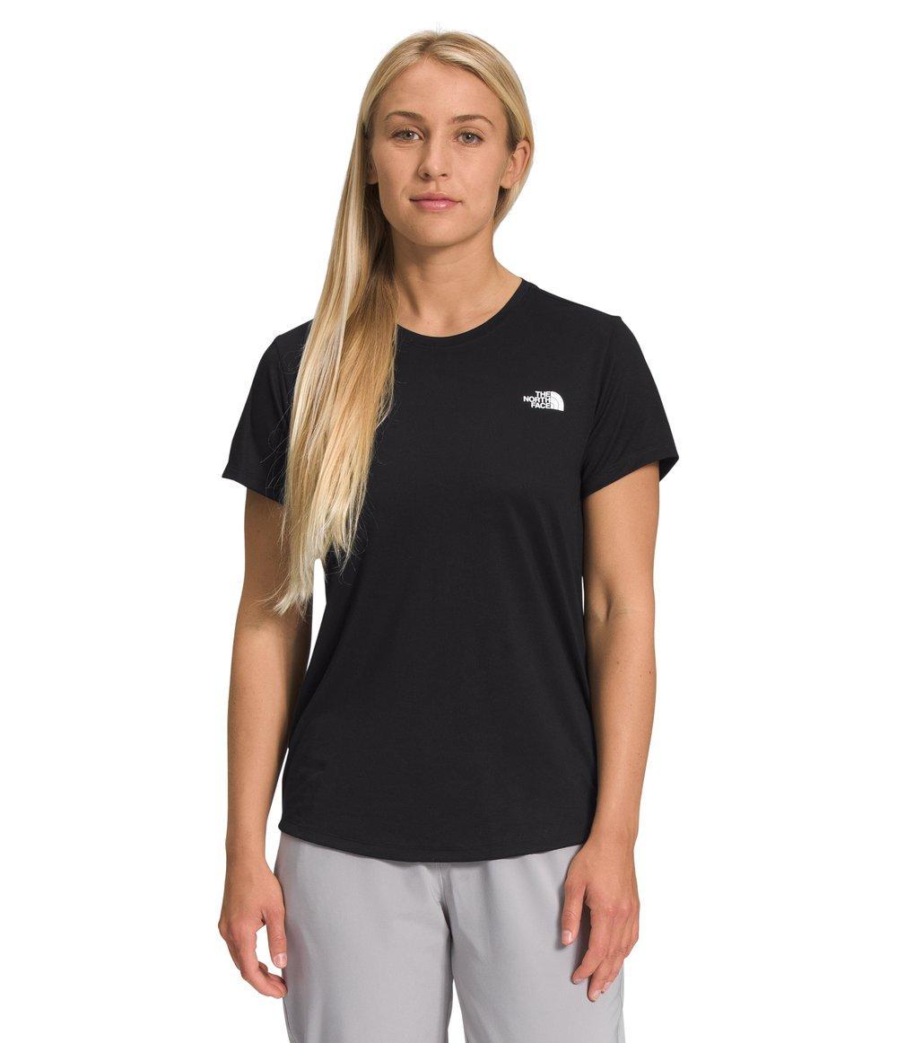 The North Face Women's Elevation Short Sleeve T-Shirt - BLACK Thumbnail View 1