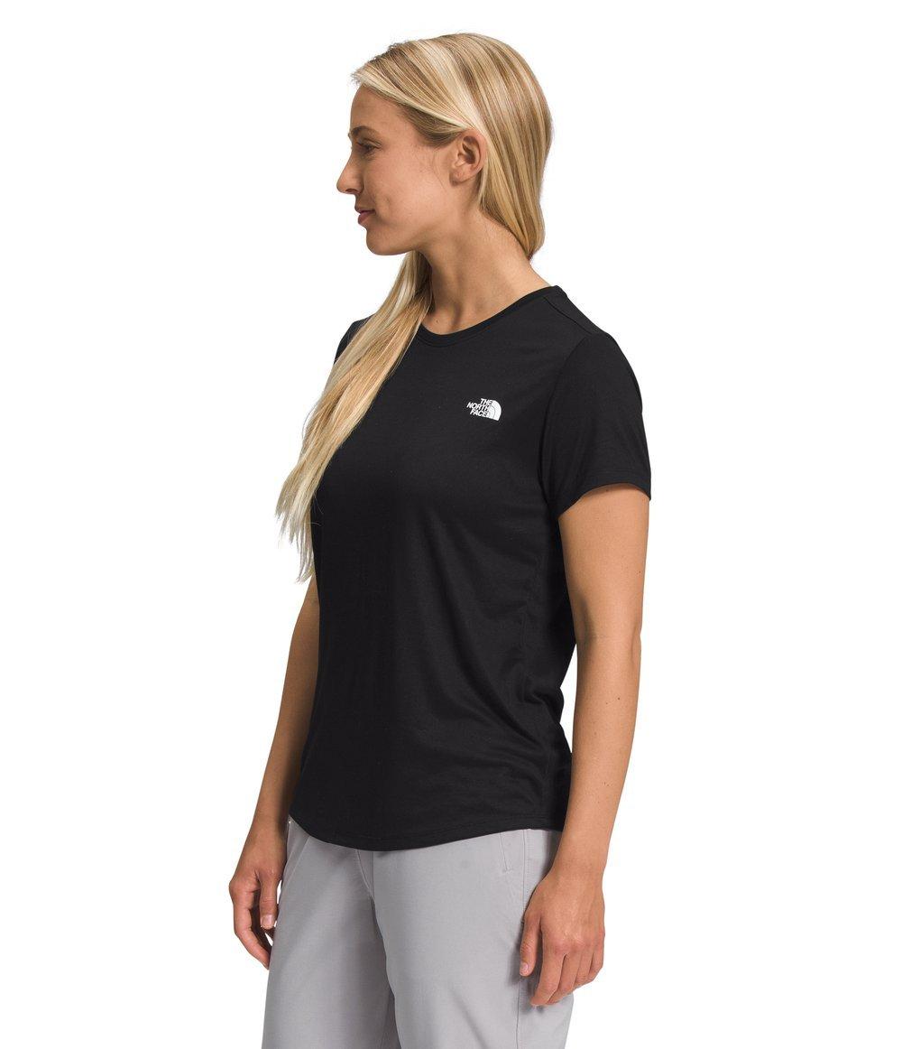 The North Face Women's Elevation Short Sleeve T-Shirt - BLACK Thumbnail View 3