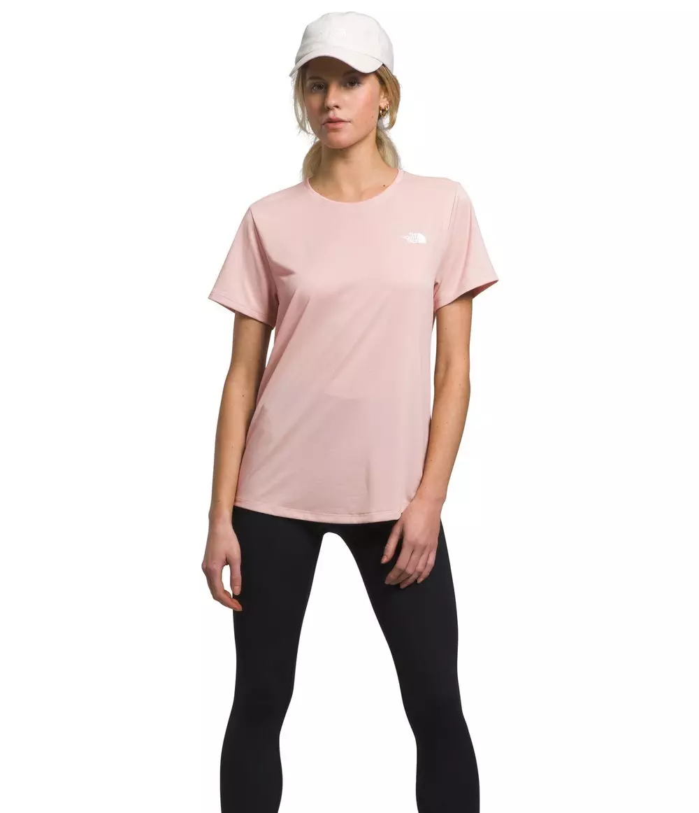 The North Face Women's Elevation Short Sleeve T-Shirt - PINK