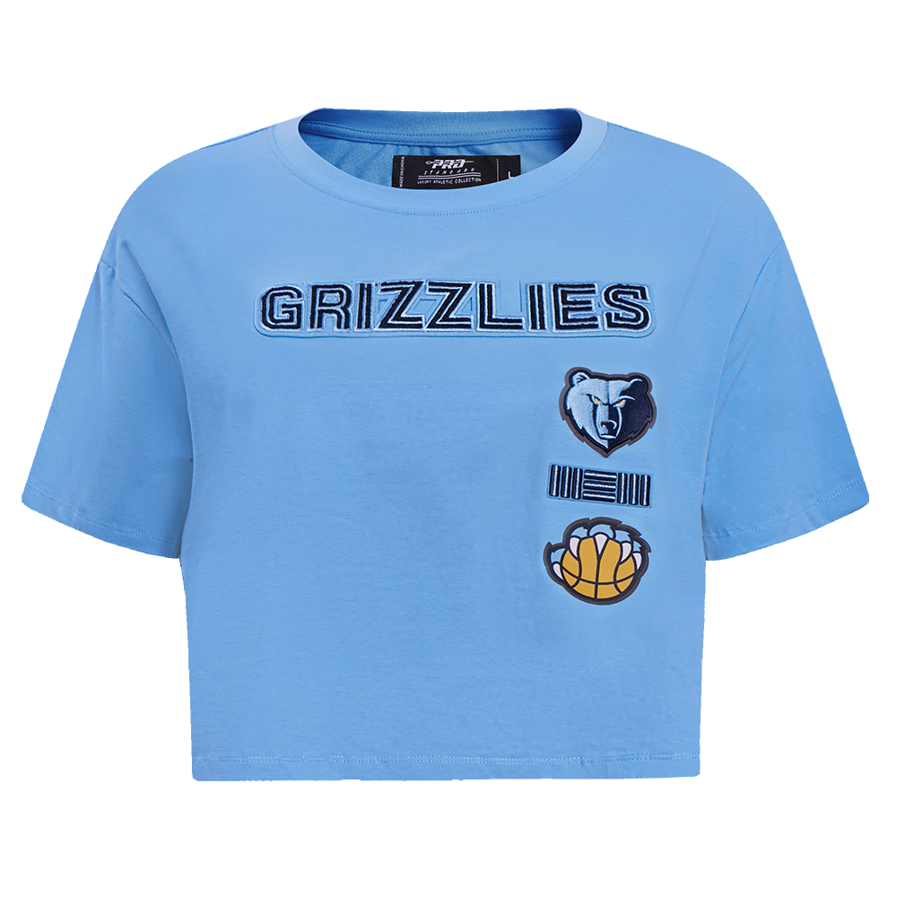 Pro Standard Women's Memphis Grizzlies Retro Classic Boxy Tee - Blue - BLUE Thumbnail View 1