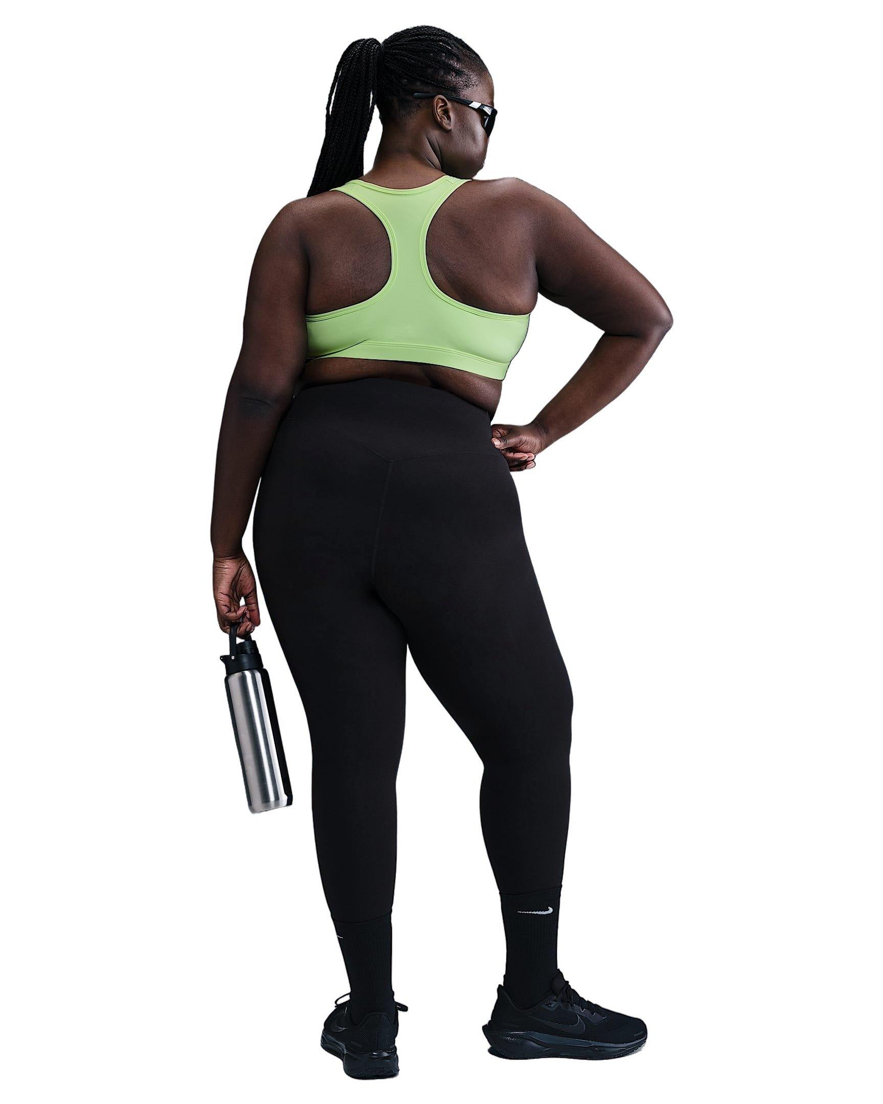 Nike Women's Med Swoosh Padded Sports Bra -Yellow - YELLOW Thumbnail View 5