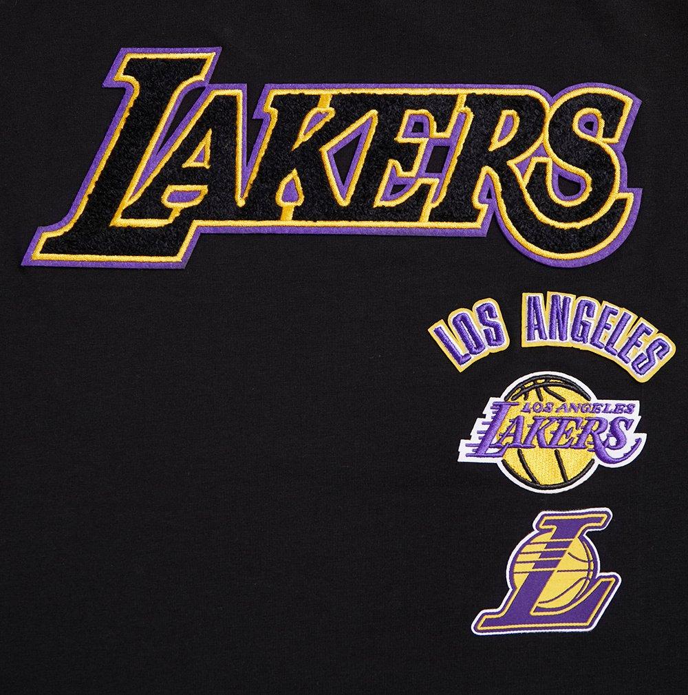 Pro Standard Women's Los Angeles Lakers Retro Classic Boxy Tee - Black - BLACK Thumbnail View 5