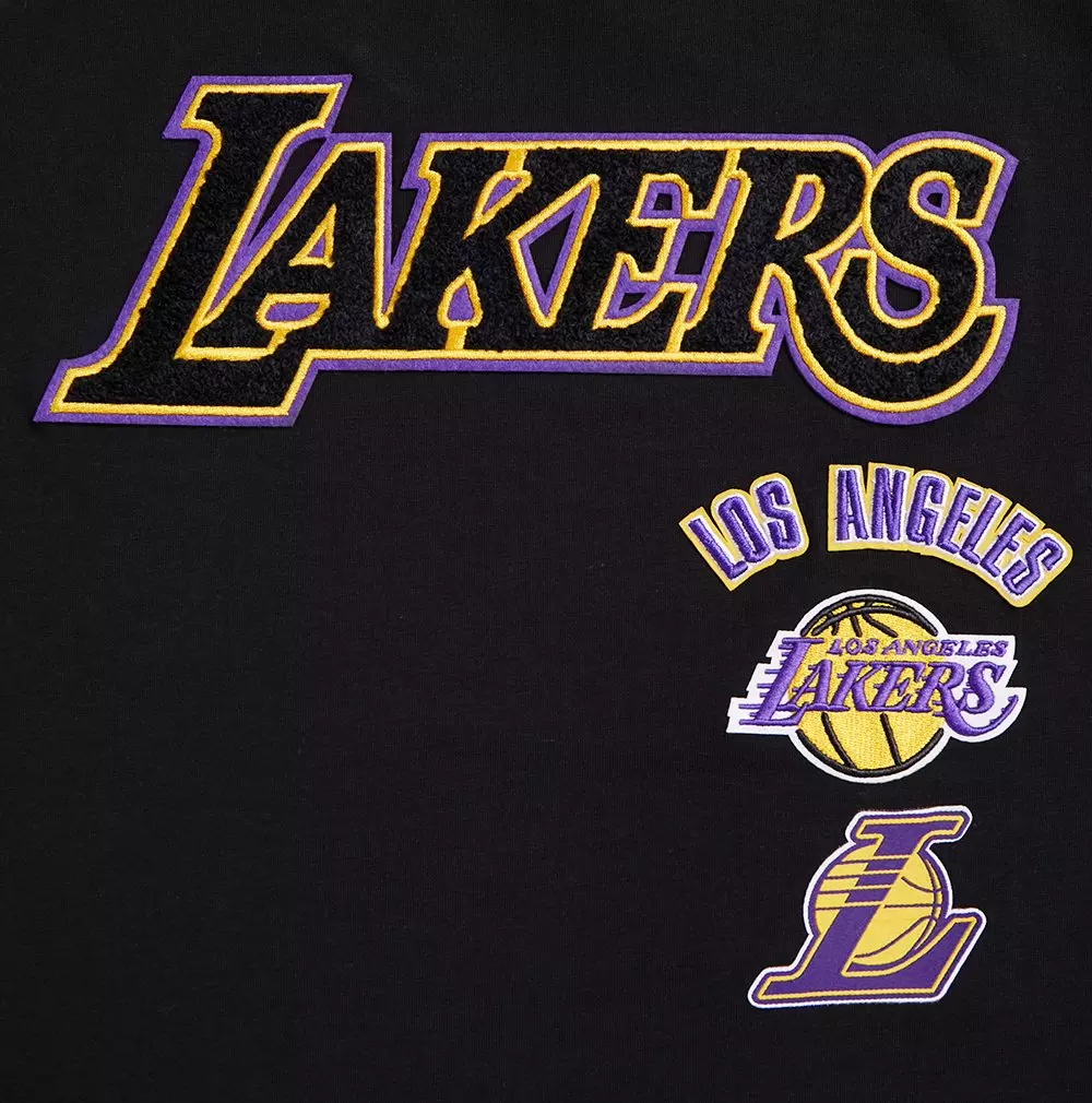 Pro Standard Women's Los Angeles Lakers Retro Classic Boxy Tee - Black - BLACK