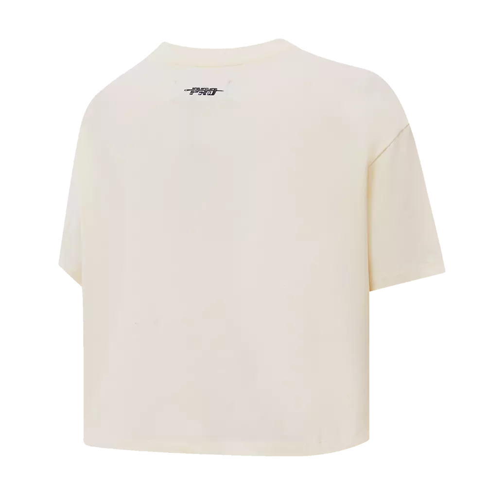 Pro Standard Women's Los Angeles Lakers Retro Classic Boxy Tee - Eggshell - EGGSHELL