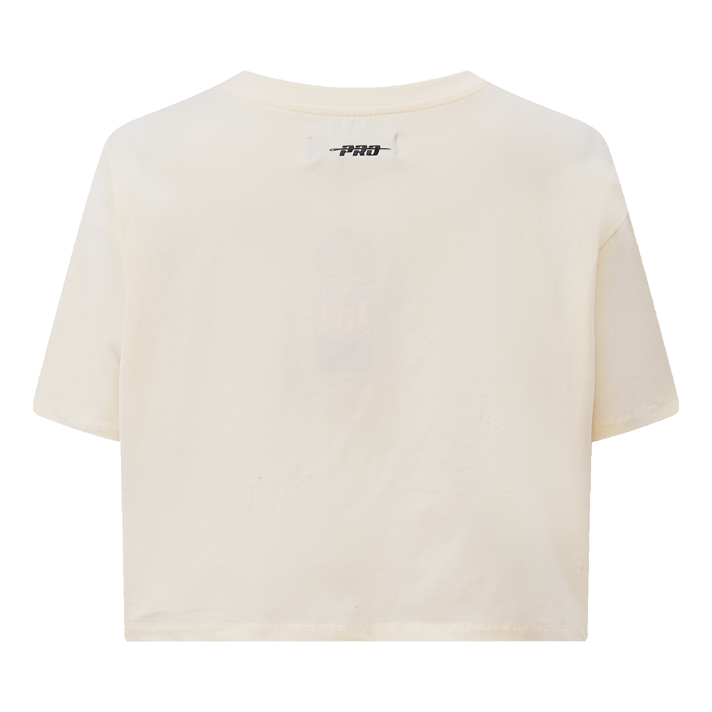 Pro Standard Women's Los Angeles Lakers Retro Classic Boxy Tee - Eggshell - EGGSHELL Thumbnail View 4