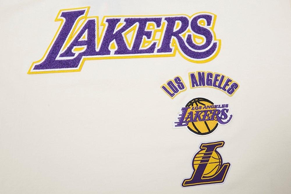 Pro Standard Women's Los Angeles Lakers Retro Classic Boxy Tee - Eggshell - EGGSHELL Thumbnail View 5