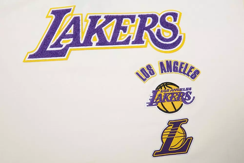 Pro Standard Women's Los Angeles Lakers Retro Classic Boxy Tee - Eggshell - EGGSHELL