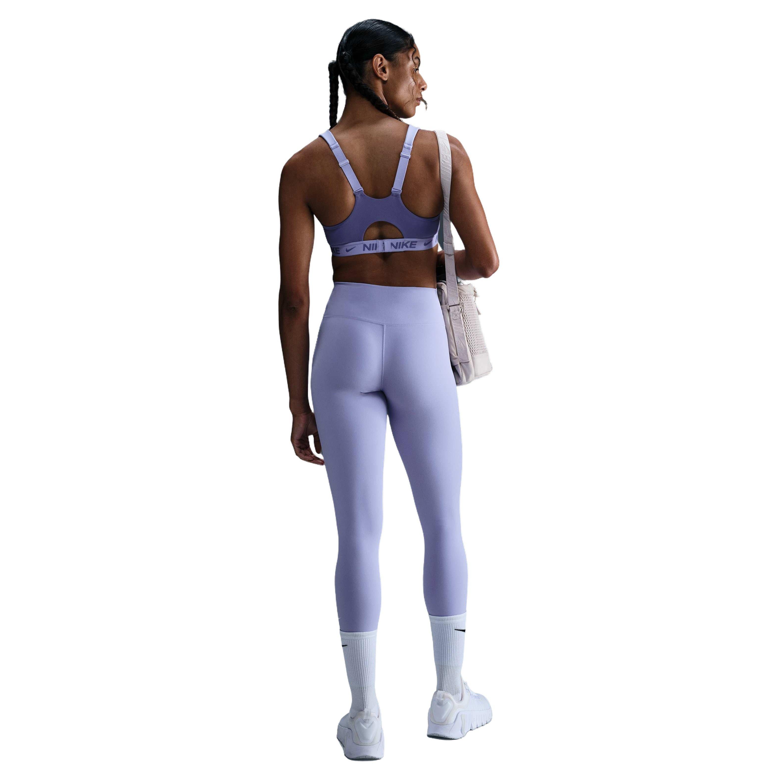 Nike Women's Dri-FIT Indy High Padded Adjustable Sports Bra -Purple - PURPLE Thumbnail View 5