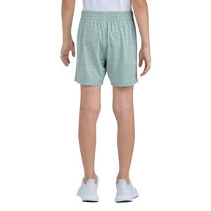 adidas Big Girls' 3-Sripes Melange Short -Green