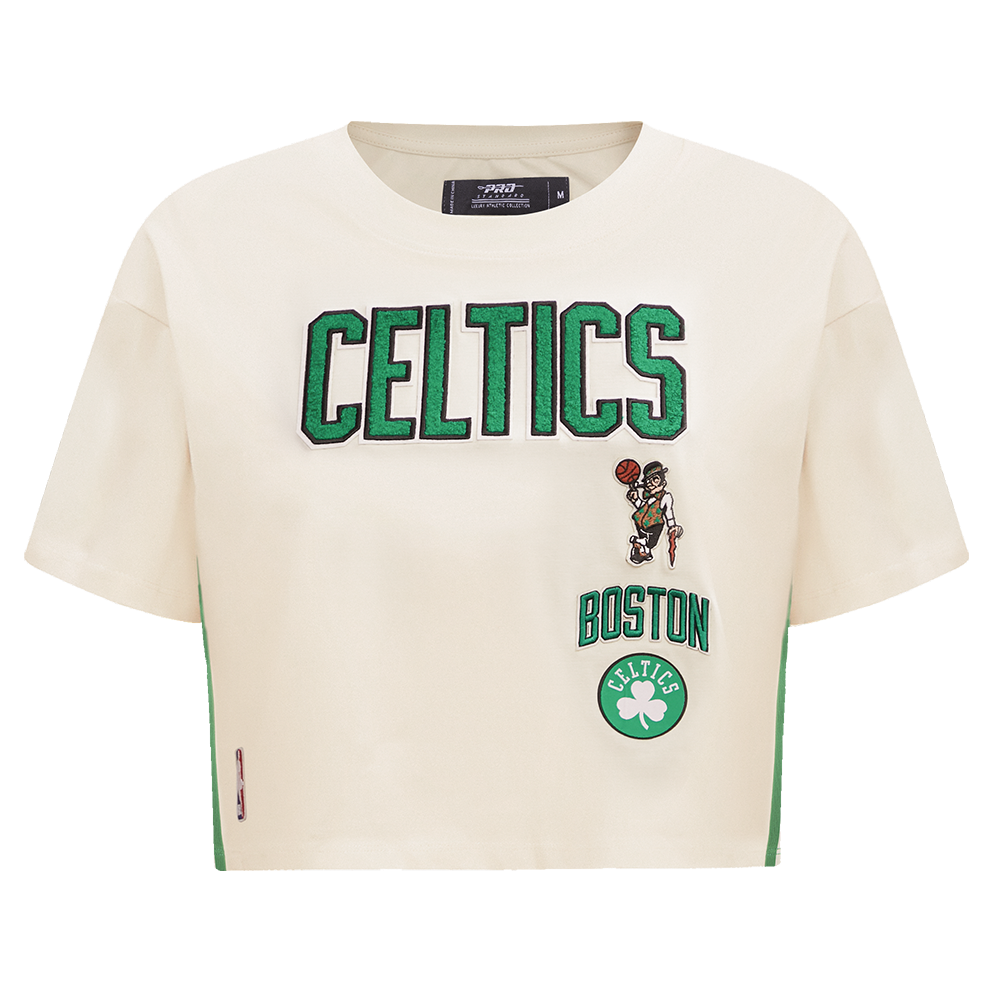 Pro Standard Women's Boston Celtics Retro Classic Boxy Tee - Eggshell - EGGSHELL Thumbnail View 1