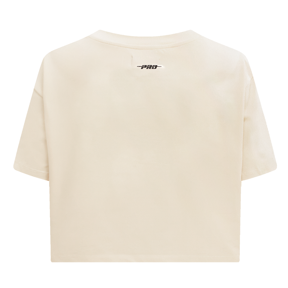 Pro Standard Women's Boston Celtics Retro Classic Boxy Tee - Eggshell - EGGSHELL Thumbnail View 2