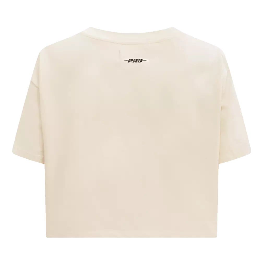 Pro Standard Women's Boston Celtics Retro Classic Boxy Tee - Eggshell - EGGSHELL